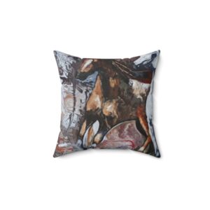 Purebred Horses — Spun Polyester Square Pillow