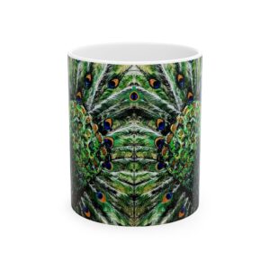 Peacock — Ceramic Mug, (11oz, 15oz)