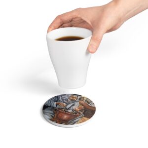 Cozy Night - Ceramic Coaster