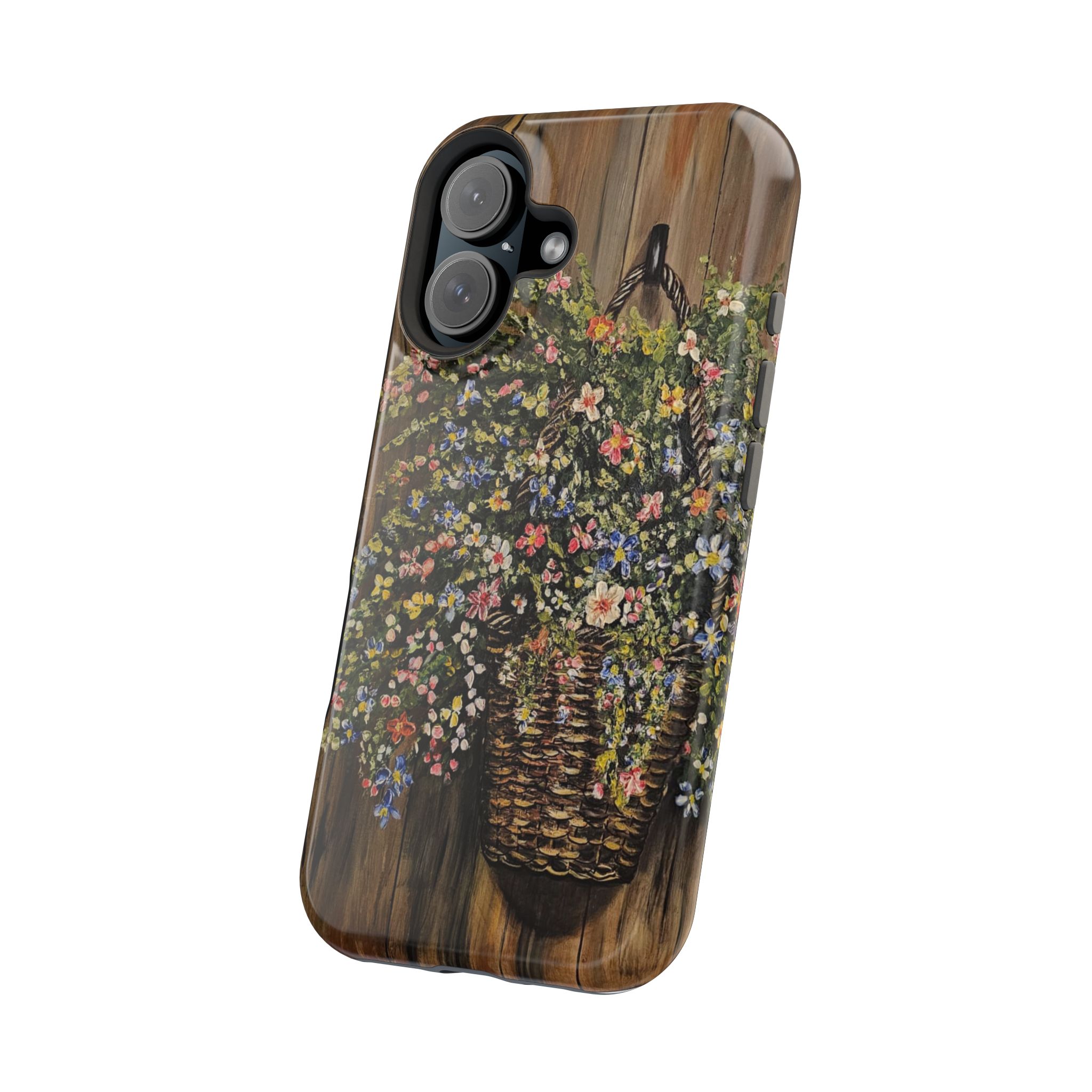 Floral Basket Phone Case — Magnetic Impact‑Resistant Floral iPhone Cover - Image 34