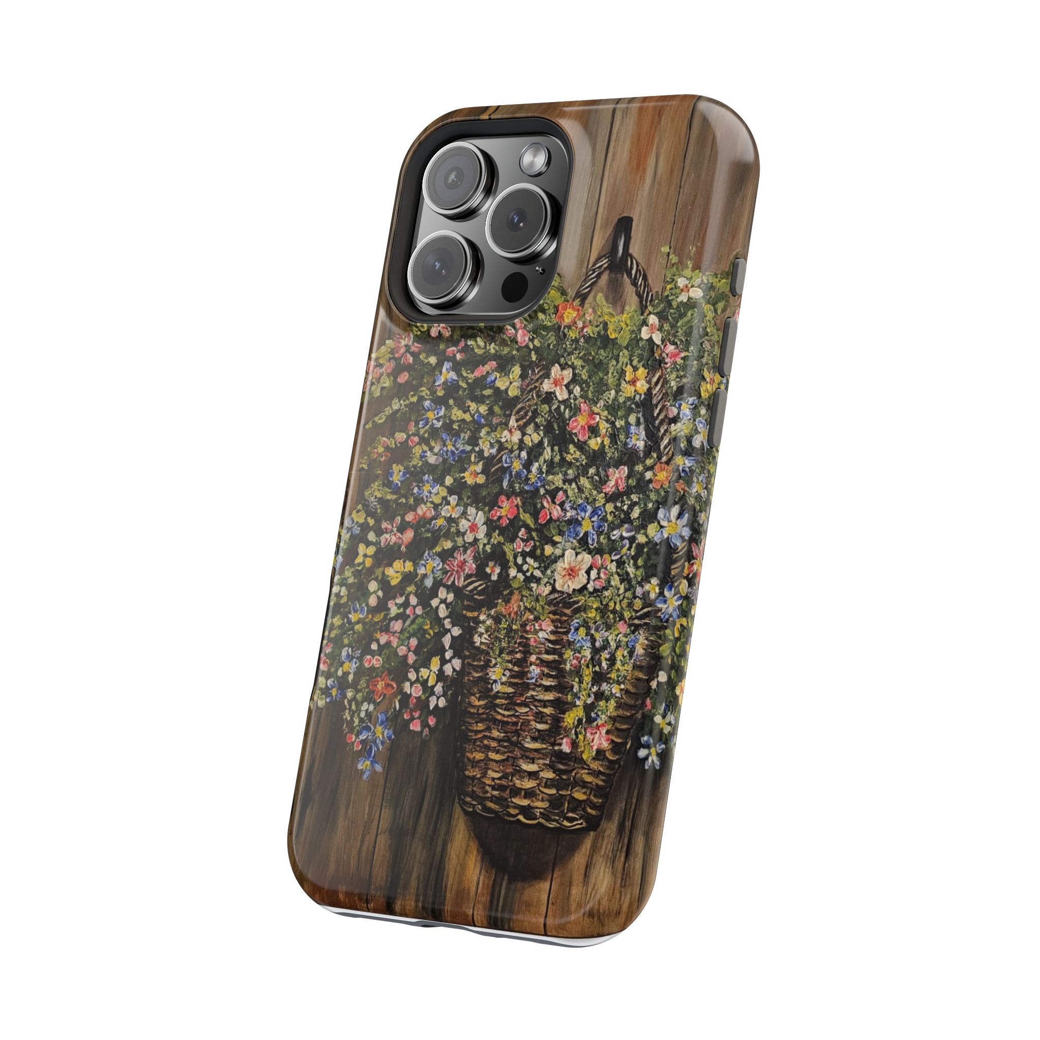 Floral Basket Phone Case — Magnetic Impact‑Resistant Floral iPhone Cover - Image 58