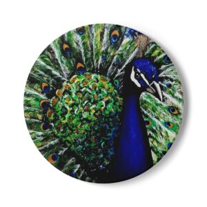 Peacock - Ceramic Coaster
