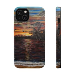 Sunset Shore — Magnetic Impact‑Resistant Phone Cover