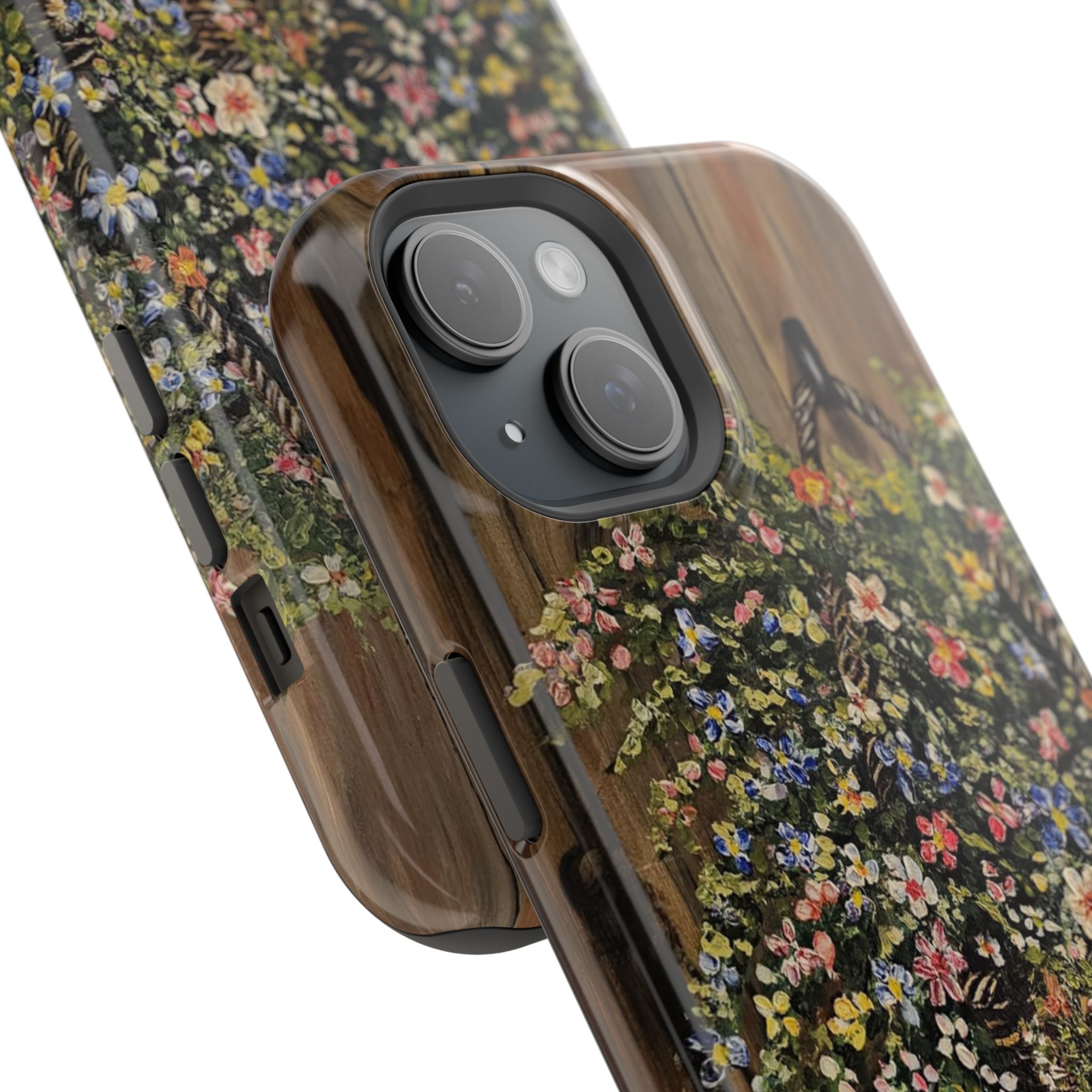 Floral Basket Phone Case — Magnetic Impact‑Resistant Floral iPhone Cover - Image 2