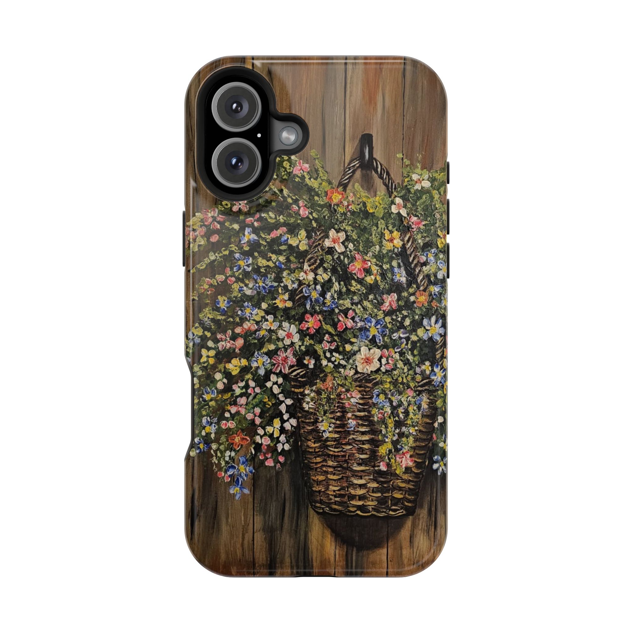 Floral Basket Phone Case — Magnetic Impact‑Resistant Floral iPhone Cover - Image 41