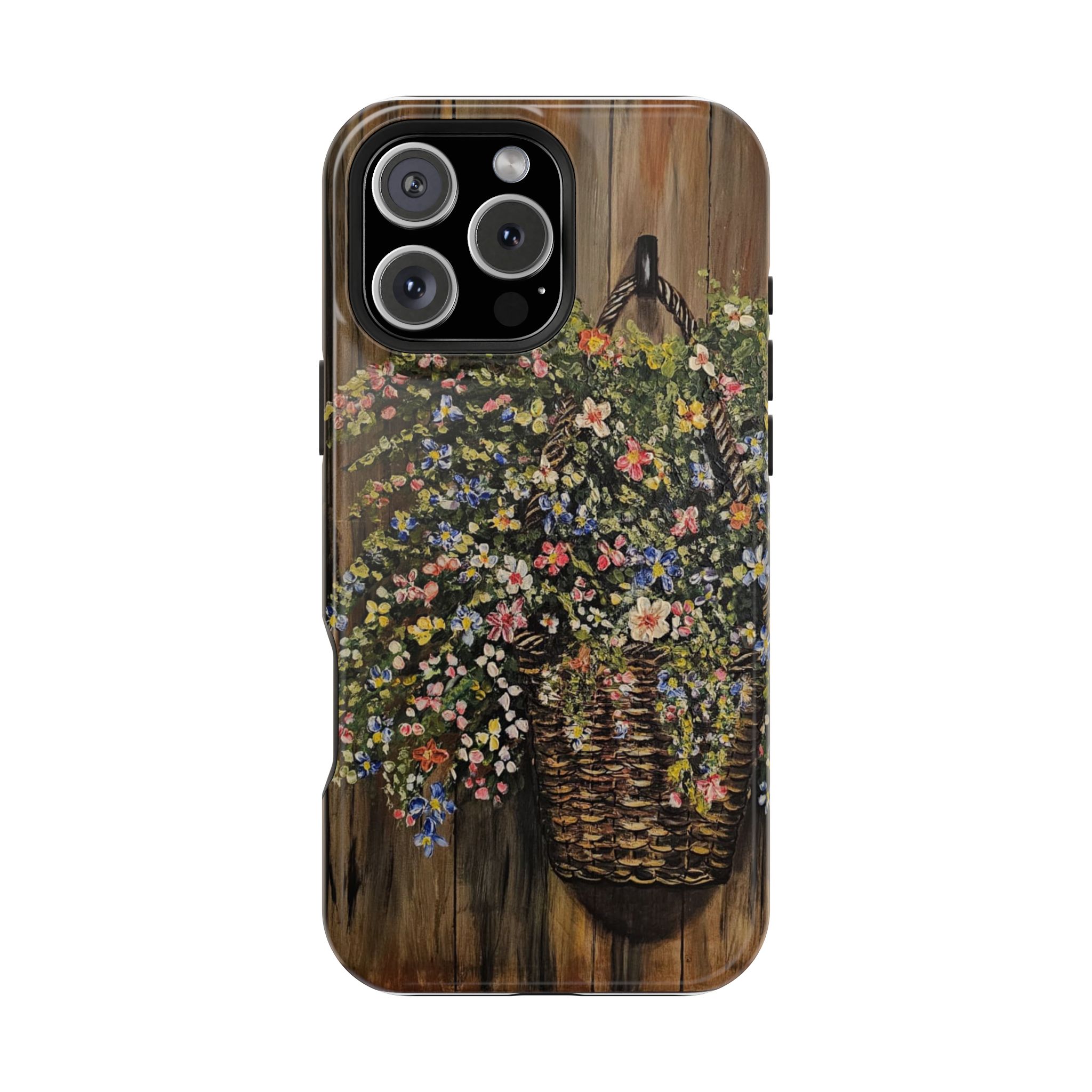Floral Basket Phone Case — Magnetic Impact‑Resistant Floral iPhone Cover - Image 57