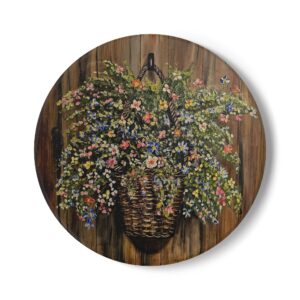 Basket of Blossoms - Ceramic Coaster