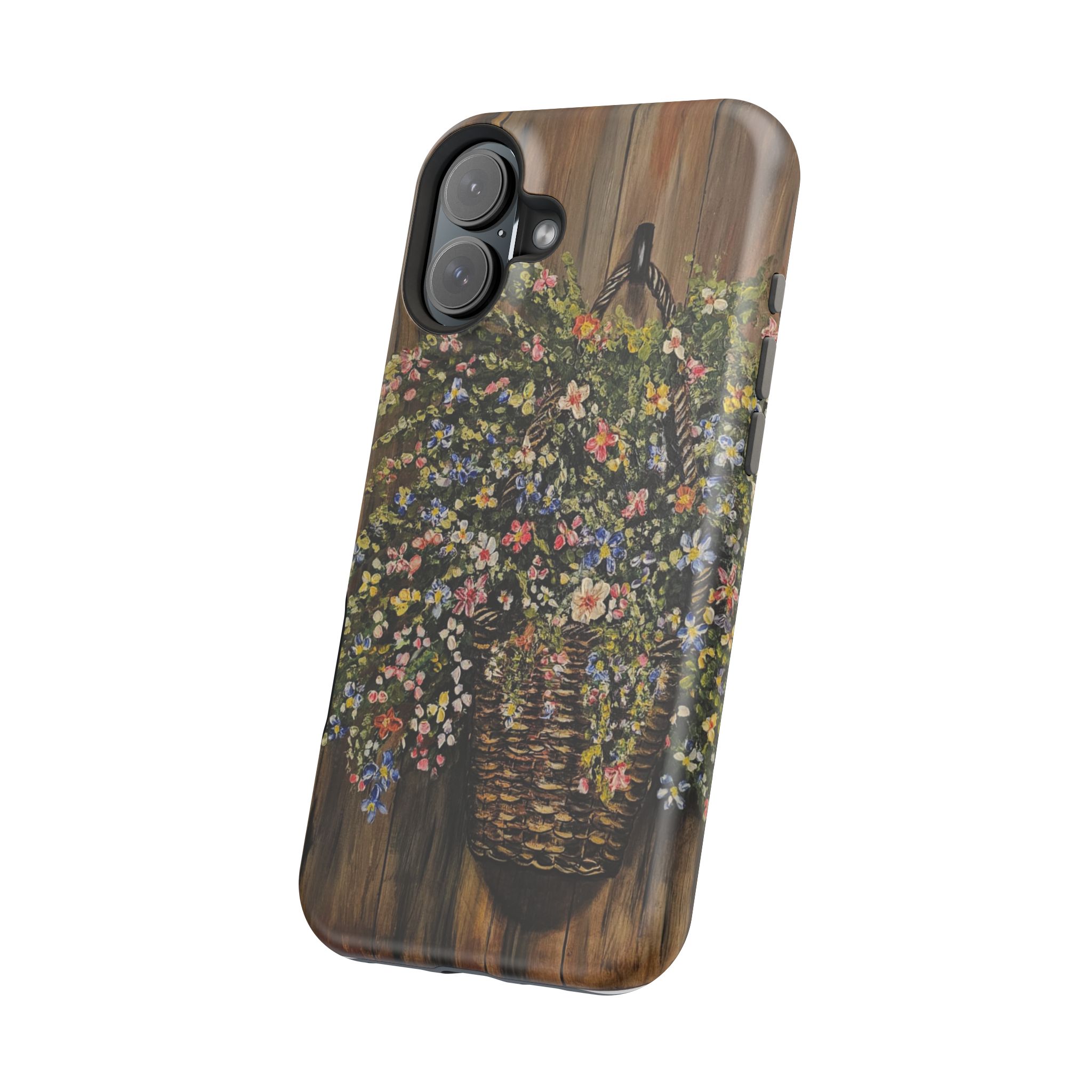 Floral Basket Phone Case — Magnetic Impact‑Resistant Floral iPhone Cover - Image 46