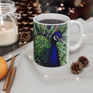 Peacock — Ceramic Mug, (11oz, 15oz)
