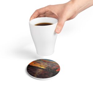 Sunset Shore - Ceramic Coaster
