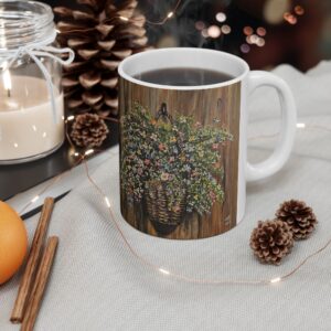 Basket Of Blossoms — Ceramic Mug, (11oz, 15oz)