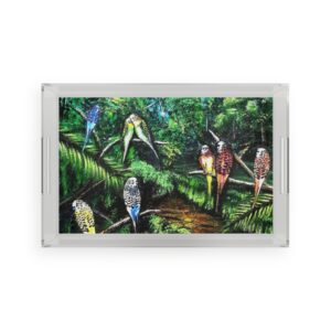 Love Birds - Acrylic Serving Tray