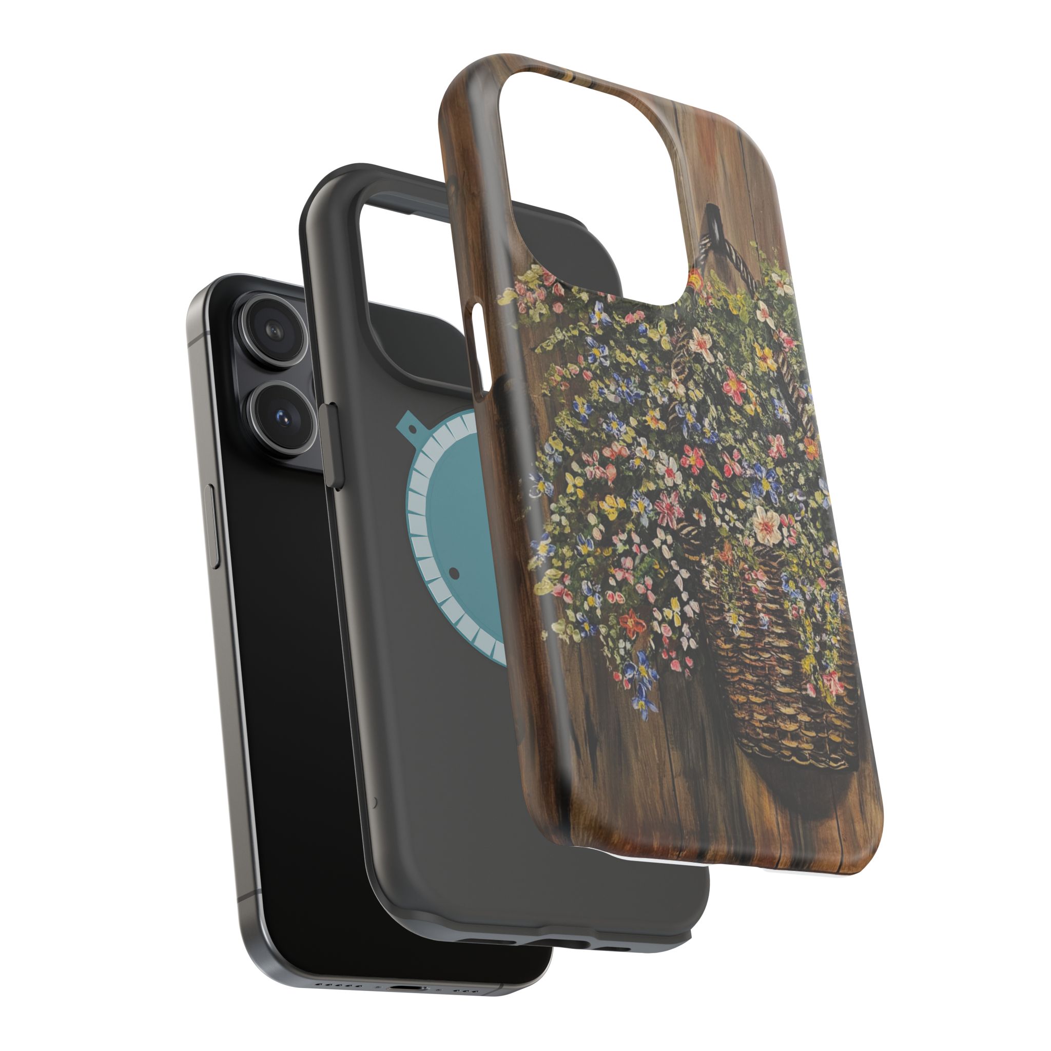 Floral Basket Phone Case — Magnetic Impact‑Resistant Floral iPhone Cover - Image 16