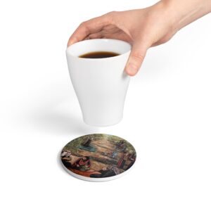 Olive Harvest - Ceramic Coaster