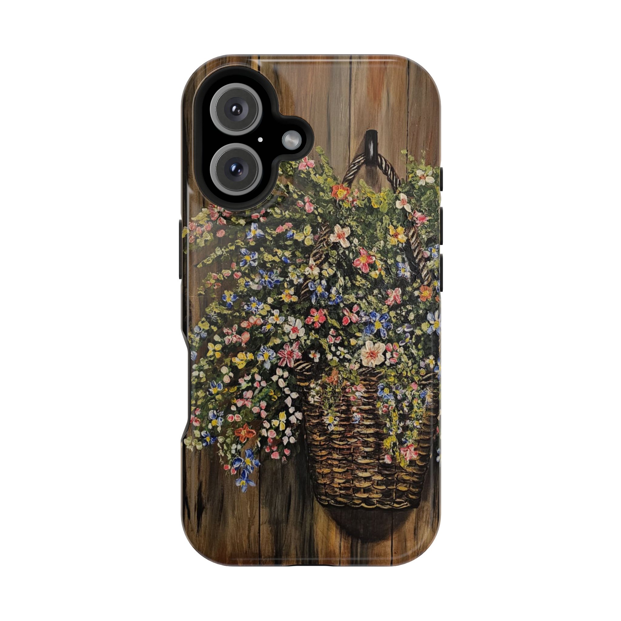 Floral Basket Phone Case — Magnetic Impact‑Resistant Floral iPhone Cover - Image 33
