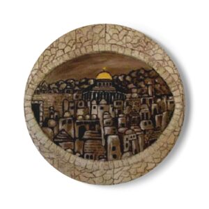 An Eye on Jerusalem - Ceramic Coaster