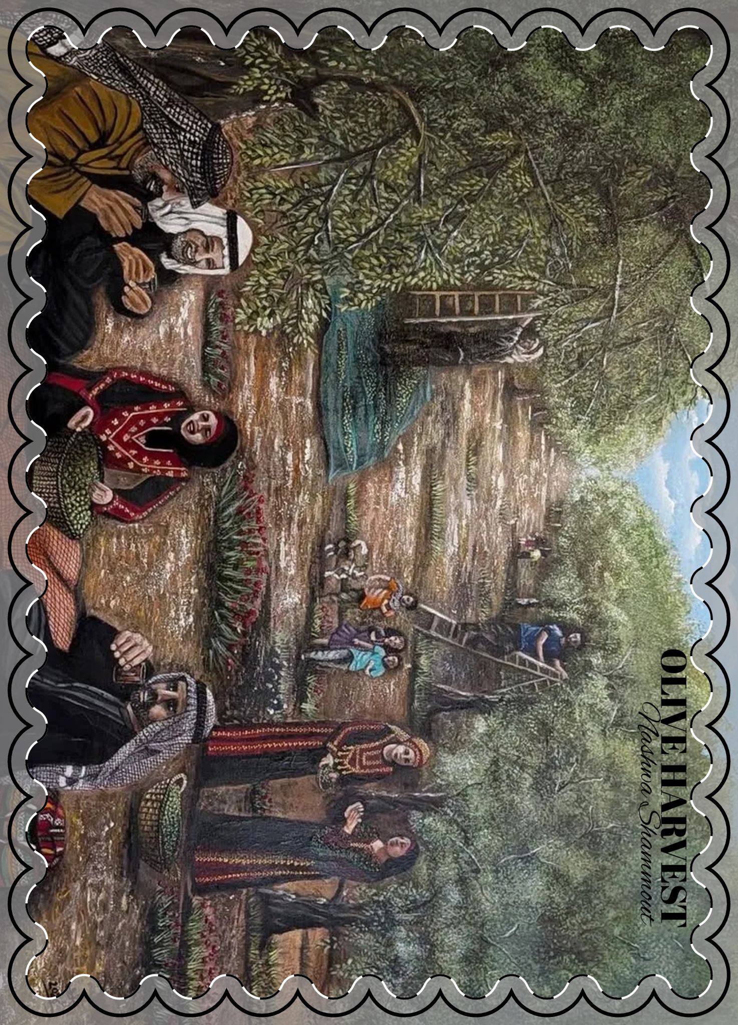 Olive Harvest — Blank Postcards with Envelopes - Image 6