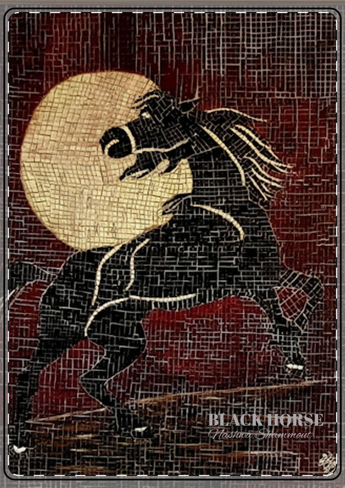 Black Horse — Blank Postcards with Envelopes - Image 4