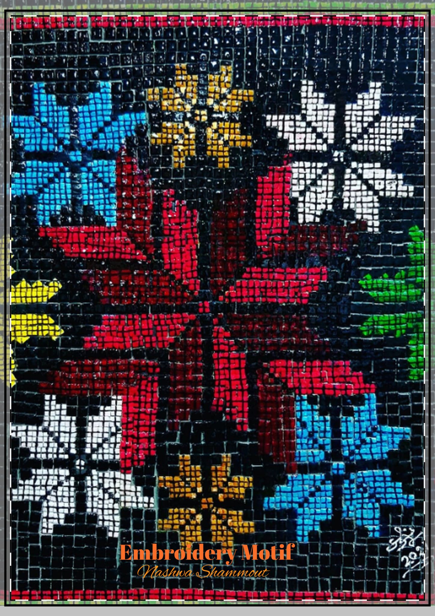 Embroidery Motif — Blank Postcards with Envelopes - Image 8