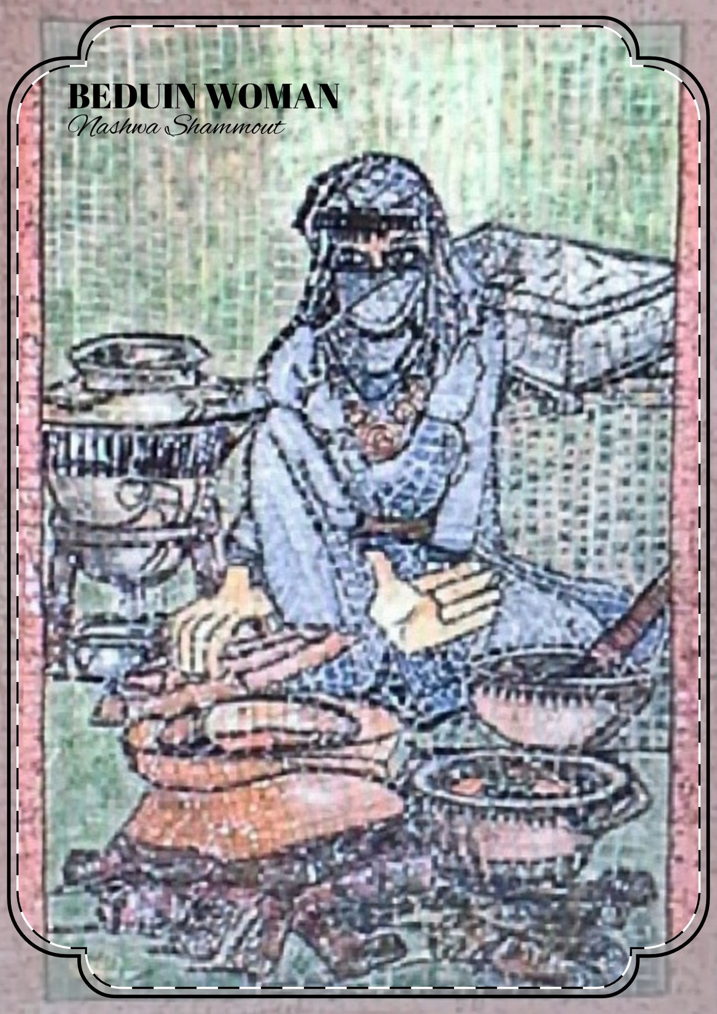Bedouin Woman — Blank Postcards with Envelopes - Image 2