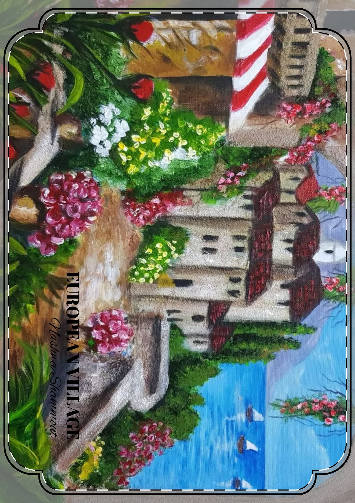 European Village — Blank Postcards with Envelopes - Image 2