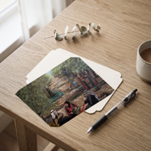 Olive Harvest — Blank Postcards with Envelopes