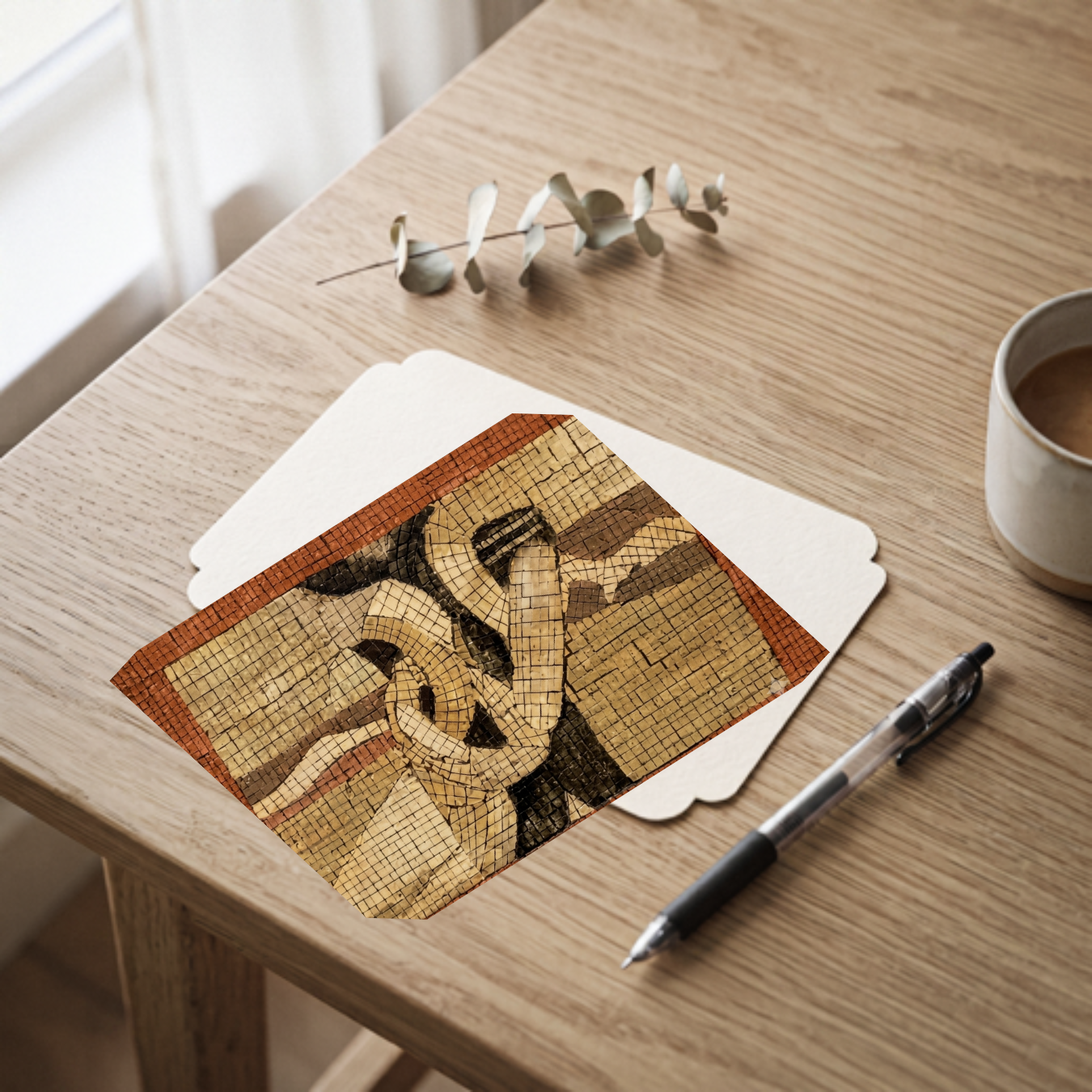 Clay Work — Blank Postcards with Envelopes