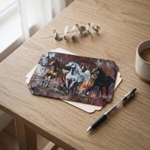 Purebred Horses — Blank Postcards with Envelopes