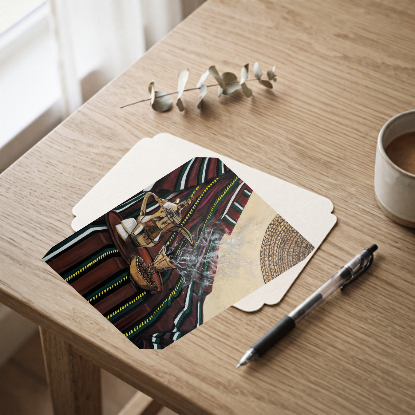 Fragrance of Hospitality — Blank Postcards with Envelopes