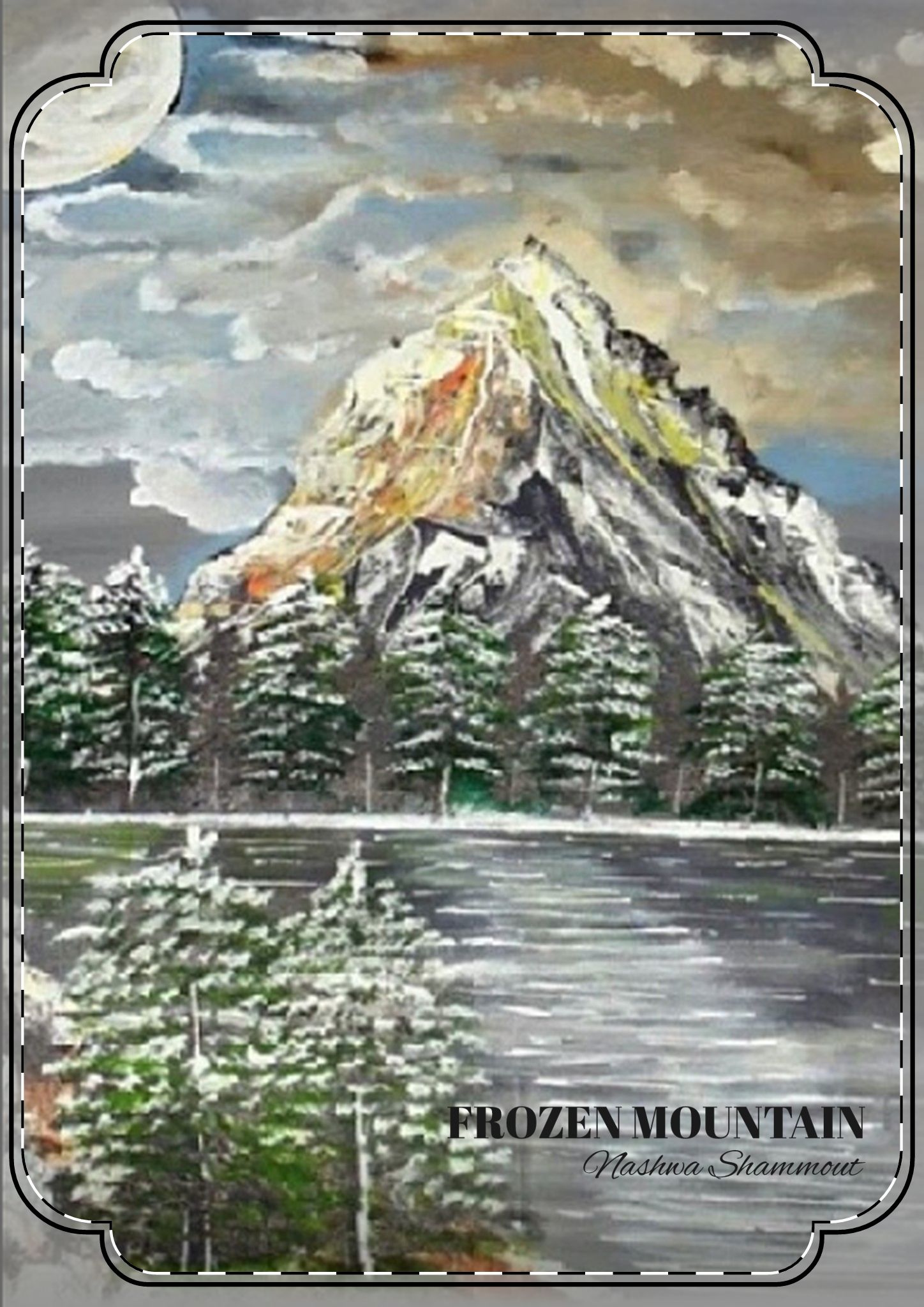 Frozen Mountain — Blank Postcards with Envelopes - Image 2