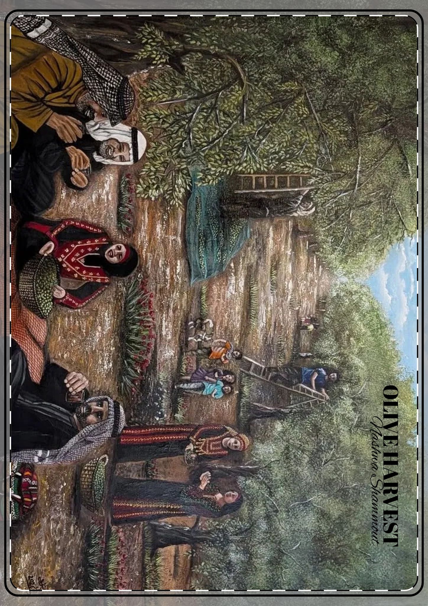 Olive Harvest — Blank Postcards with Envelopes - Image 4