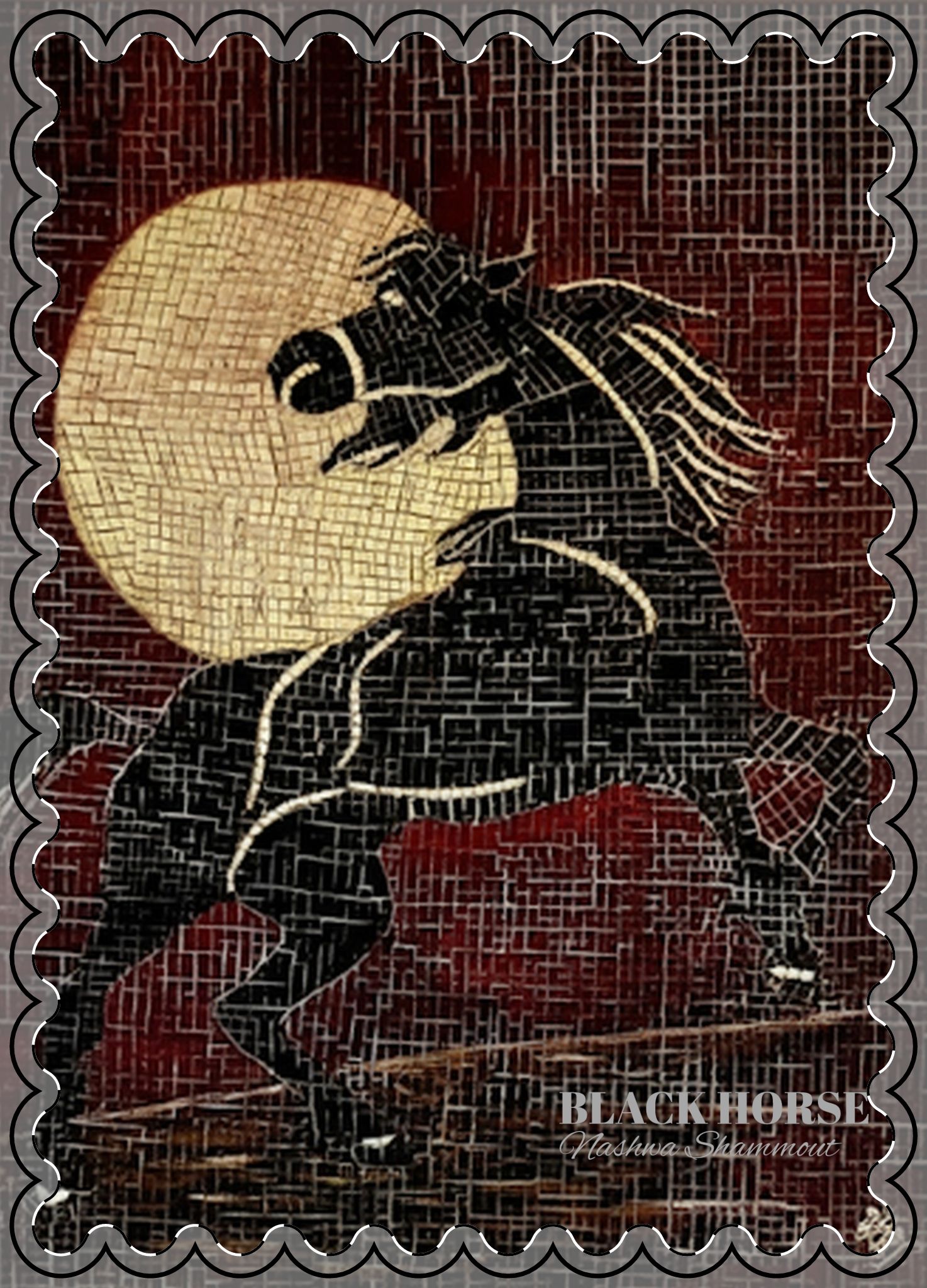 Black Horse — Blank Postcards with Envelopes - Image 6