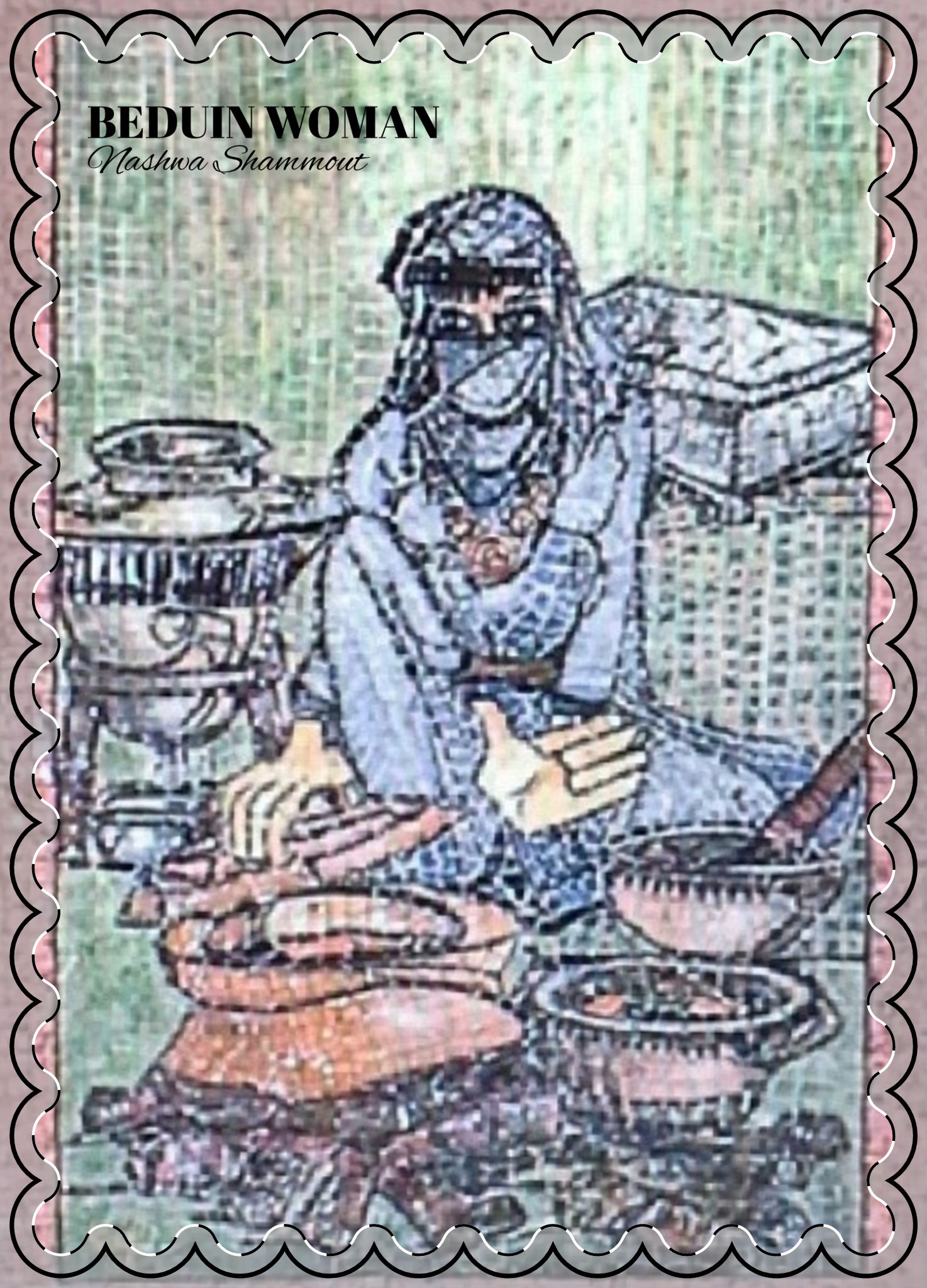 Bedouin Woman — Blank Postcards with Envelopes - Image 6