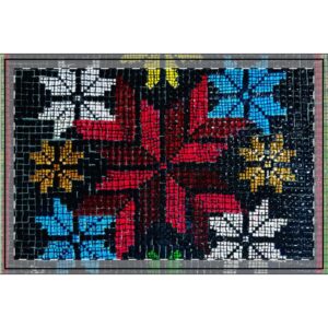 Embroidery Motif - Large Serving Tray